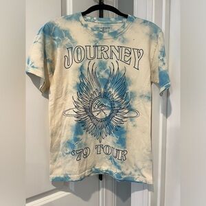 Vintage Journey Women'sTie Dye Graphic Short Sleeve Tee Size XS